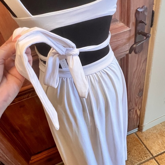 Susana Monaco V Strap Back Tie Maxi Dress NWT SMALL - Picture 9 of 16